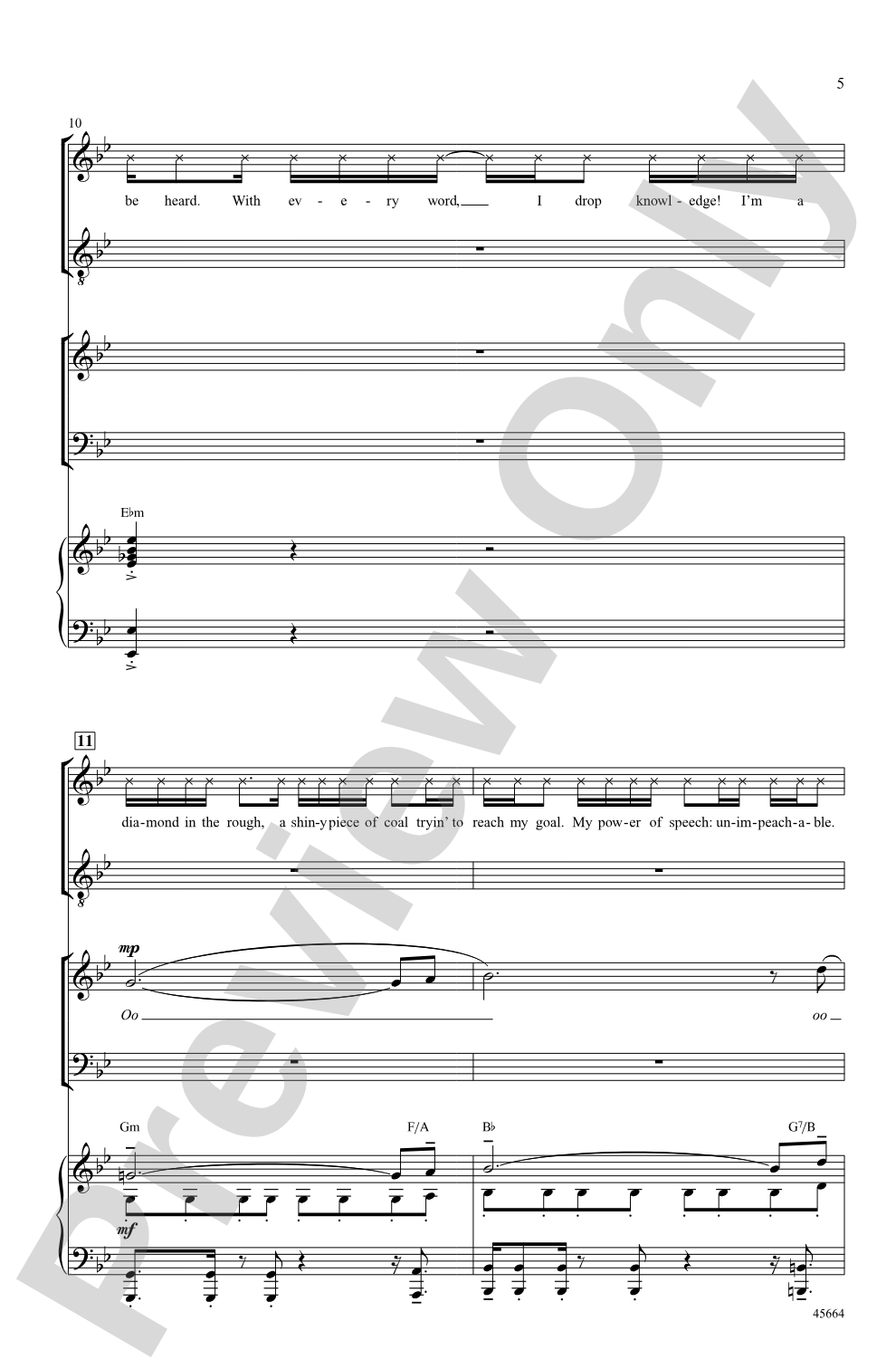 My Shot: SAB Choral Octavo