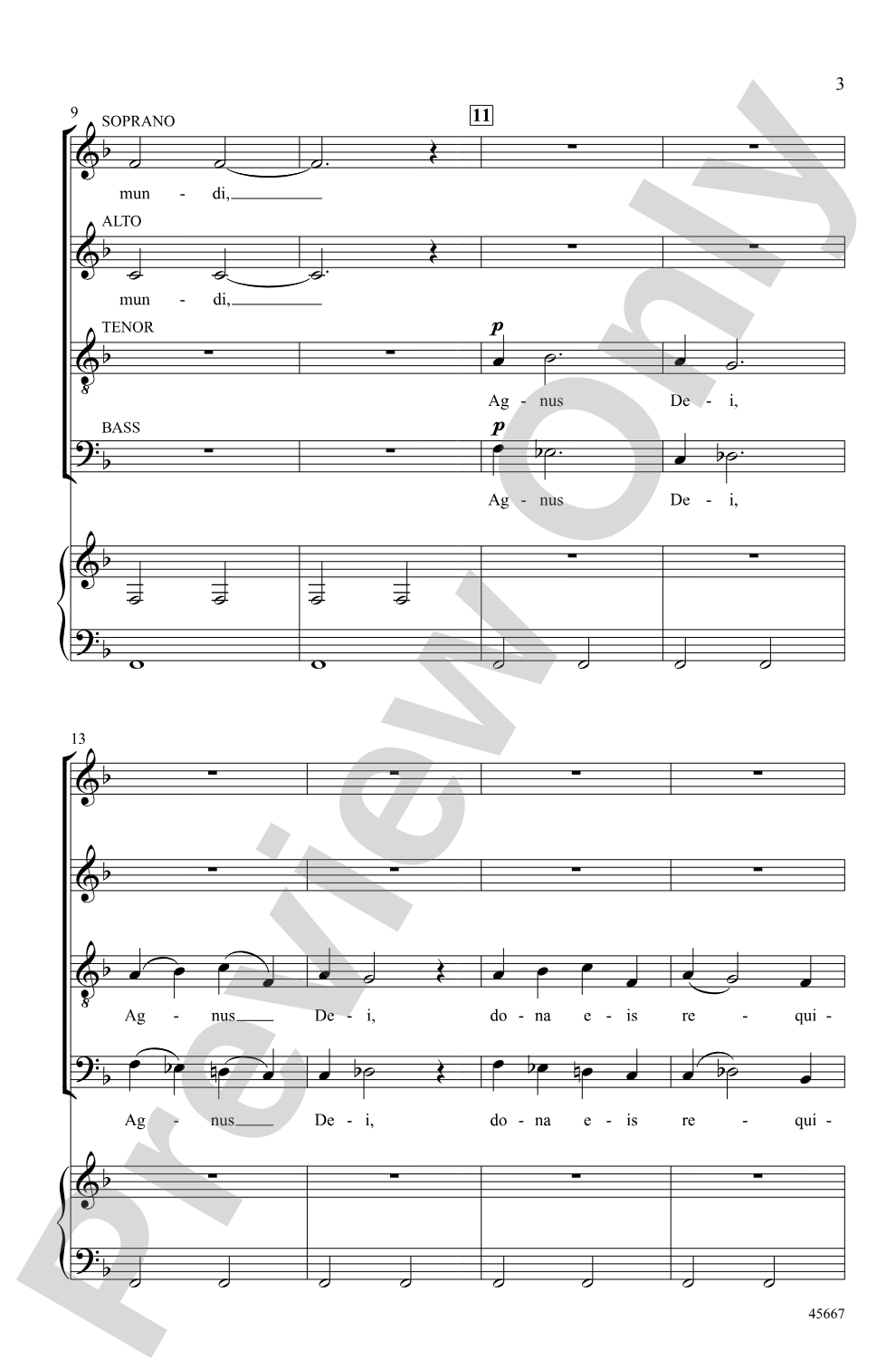 Agnus Dei (Requiem): SATB Choral Octavo