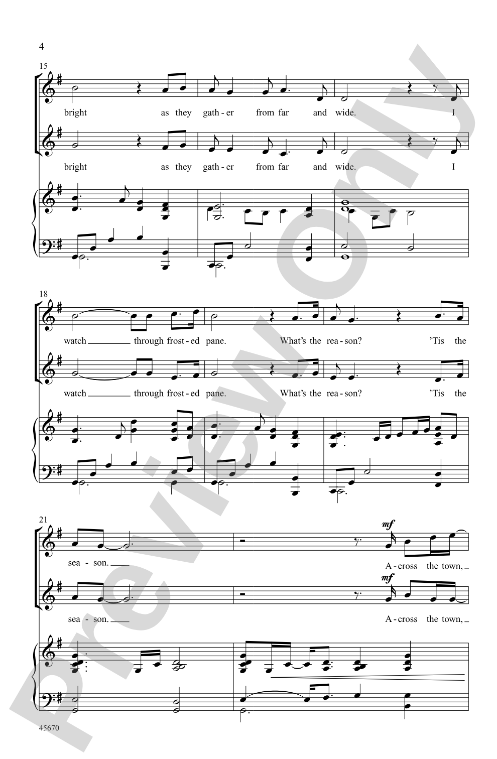 Love Has Come Again: SSA Choral Octavo