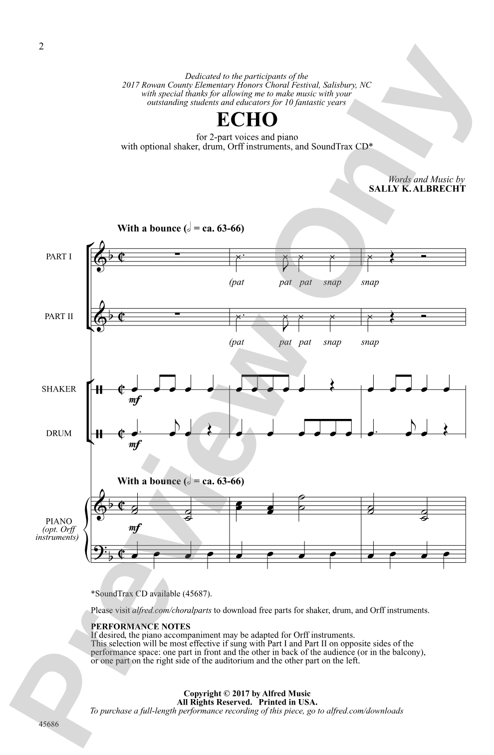 Echo: 2-Part Choral Octavo