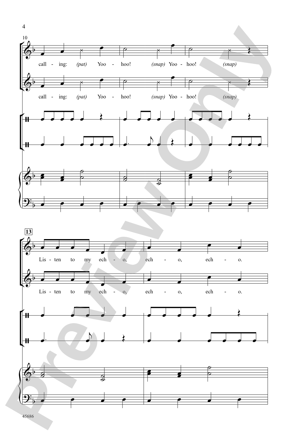 Echo: 2-Part Choral Octavo