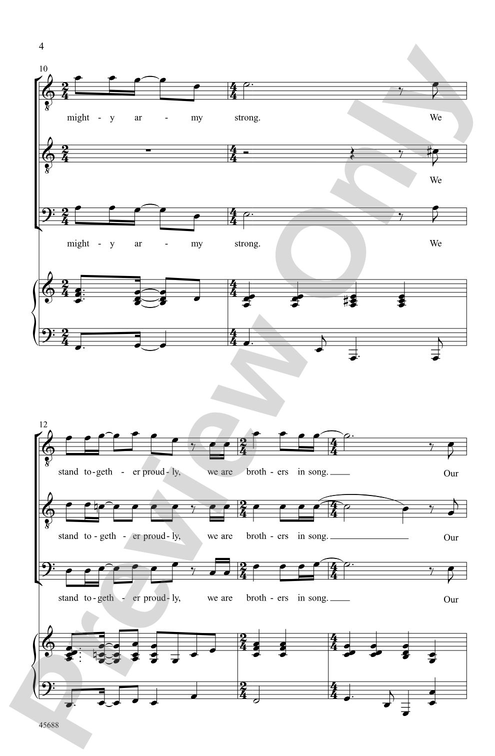 Brothers in Song: TTB Choral Octavo