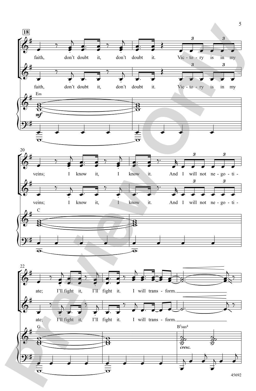 Rise: SSA Choral Octavo