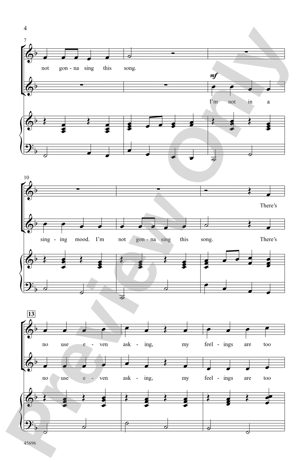 I'm Not Gonna Sing This Song!: 2-Part Choral Octavo