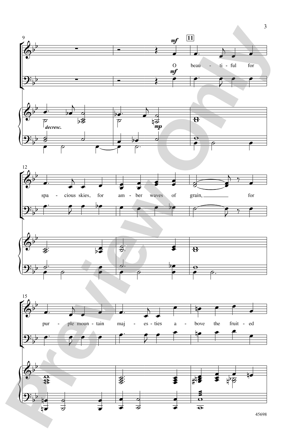 From Sea to Shining Sea: 3-Part Mixed Choral Octavo