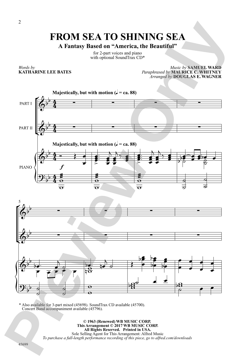 From Sea to Shining Sea: 2-Part Choral Octavo
