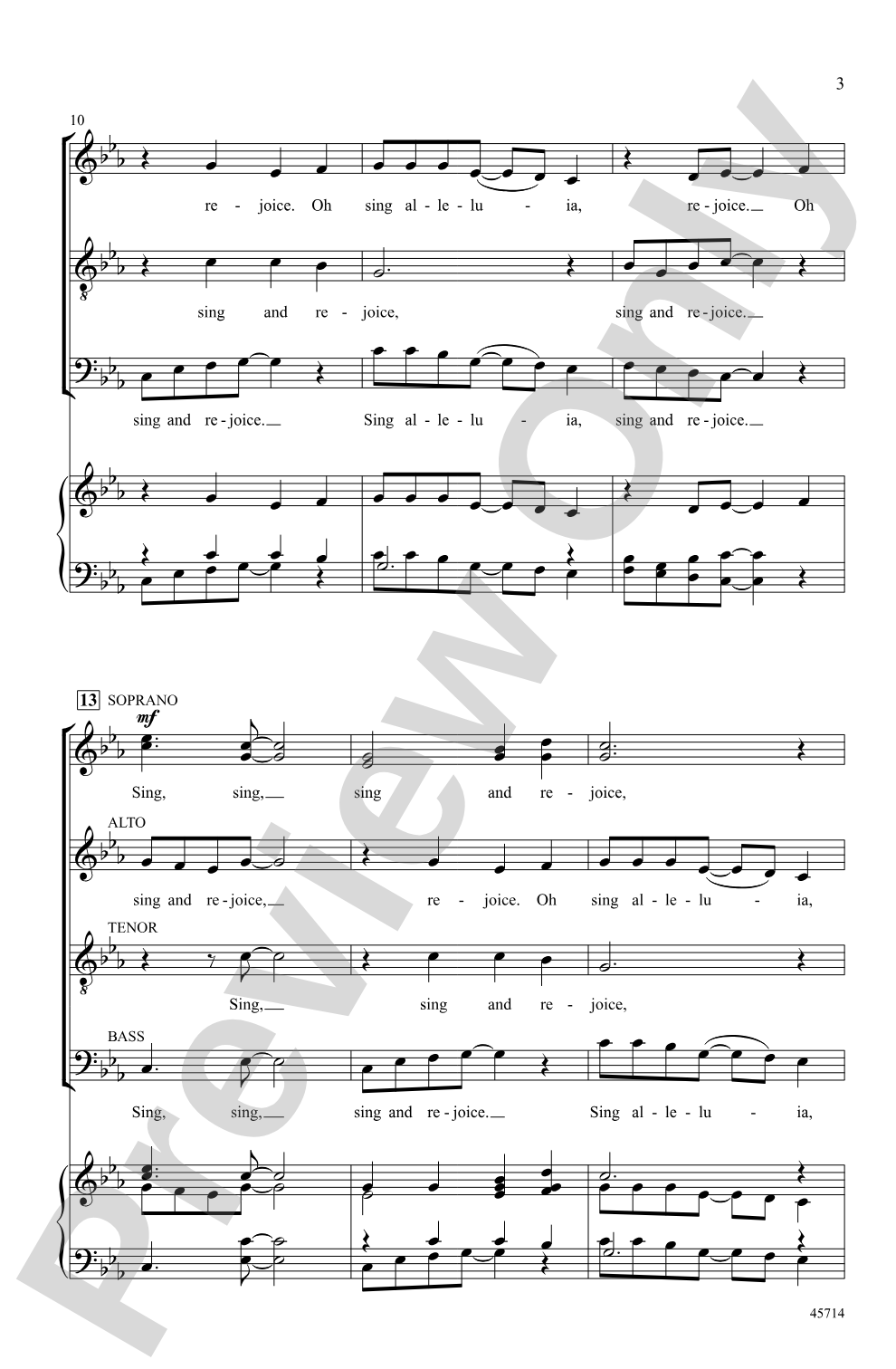 Sing and Rejoice!: SSATB, <i>a cappella</i> Choral Octavo