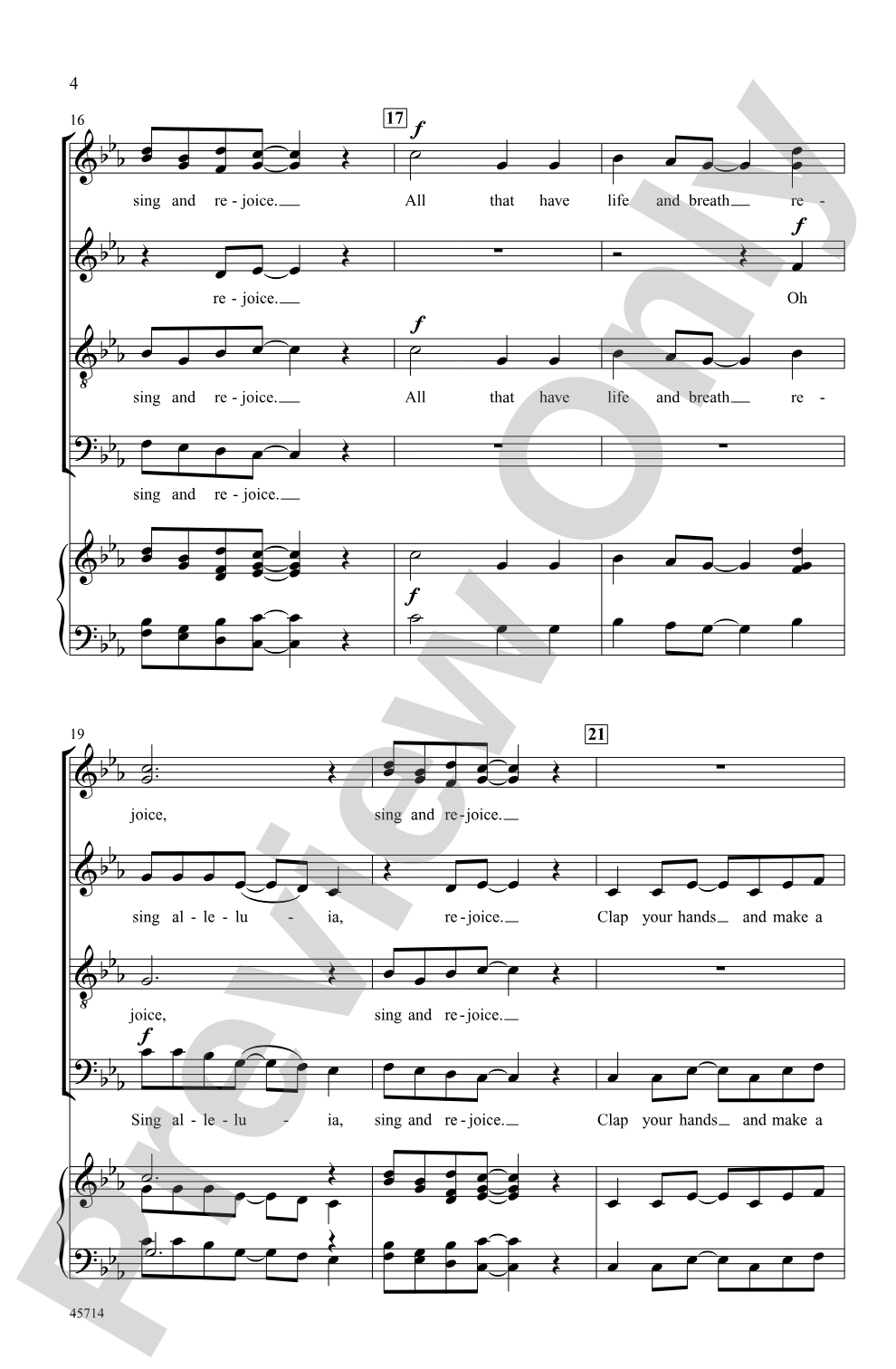Sing and Rejoice!: SSATB, <i>a cappella</i> Choral Octavo