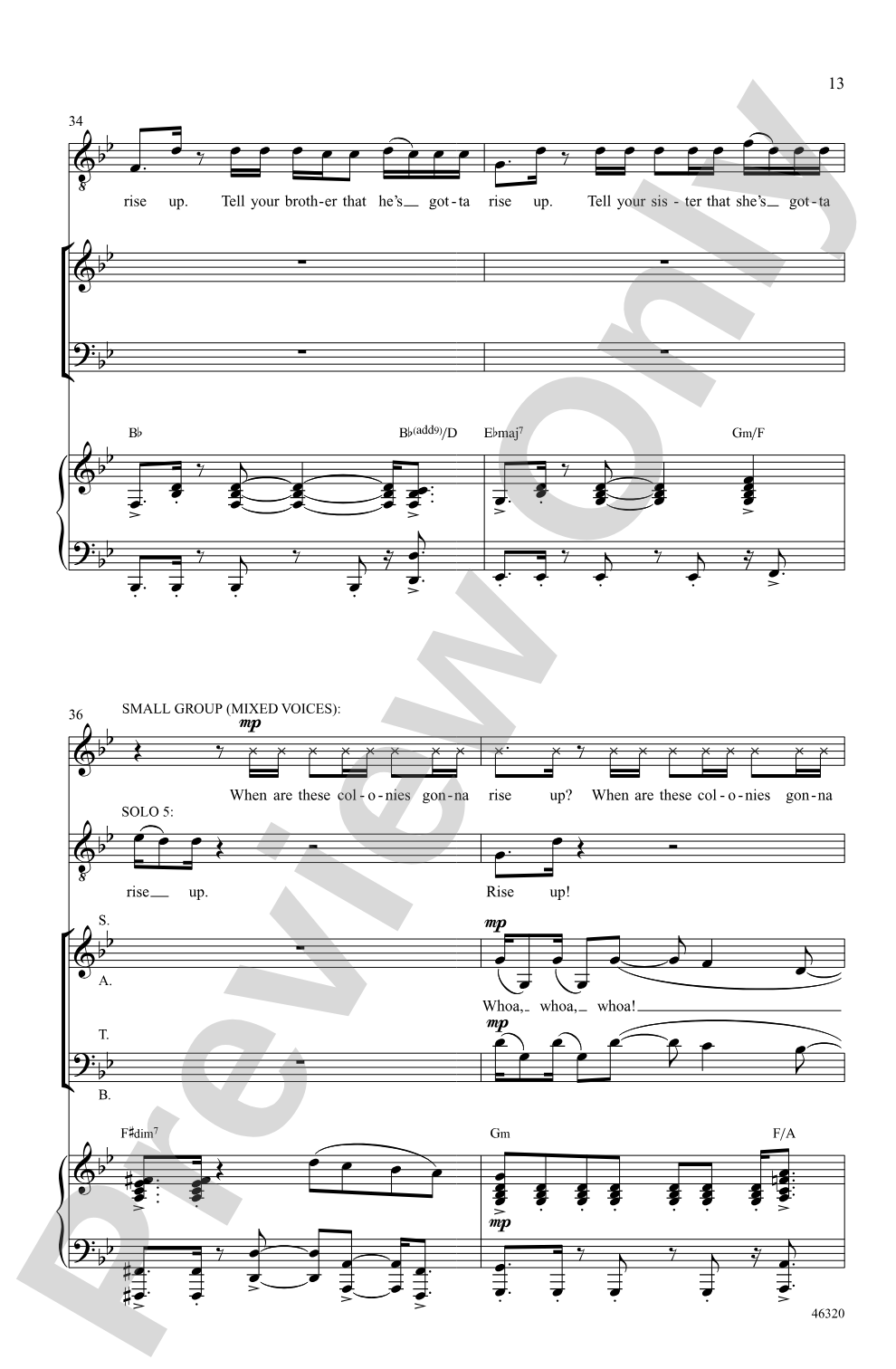 Hamilton: SATB Choral Octavo