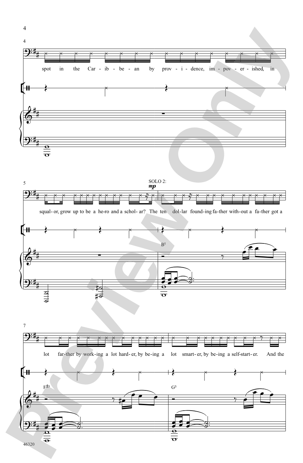 Hamilton: SATB Choral Octavo