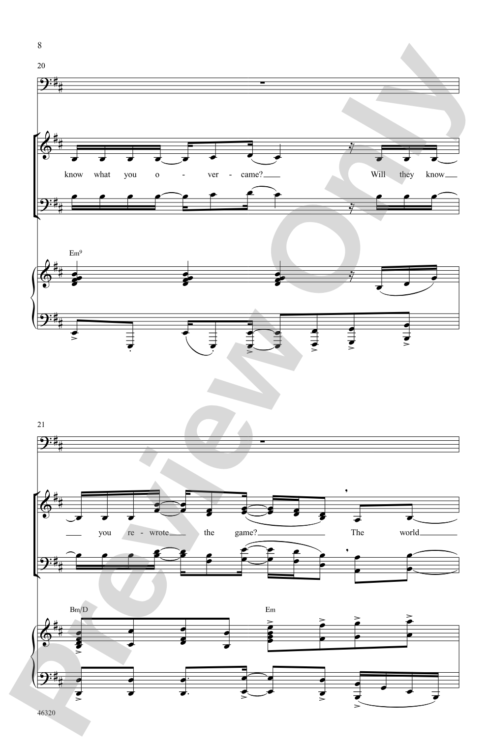 Hamilton: SATB Choral Octavo