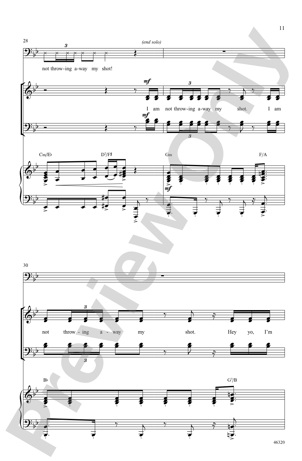 Hamilton: SATB Choral Octavo