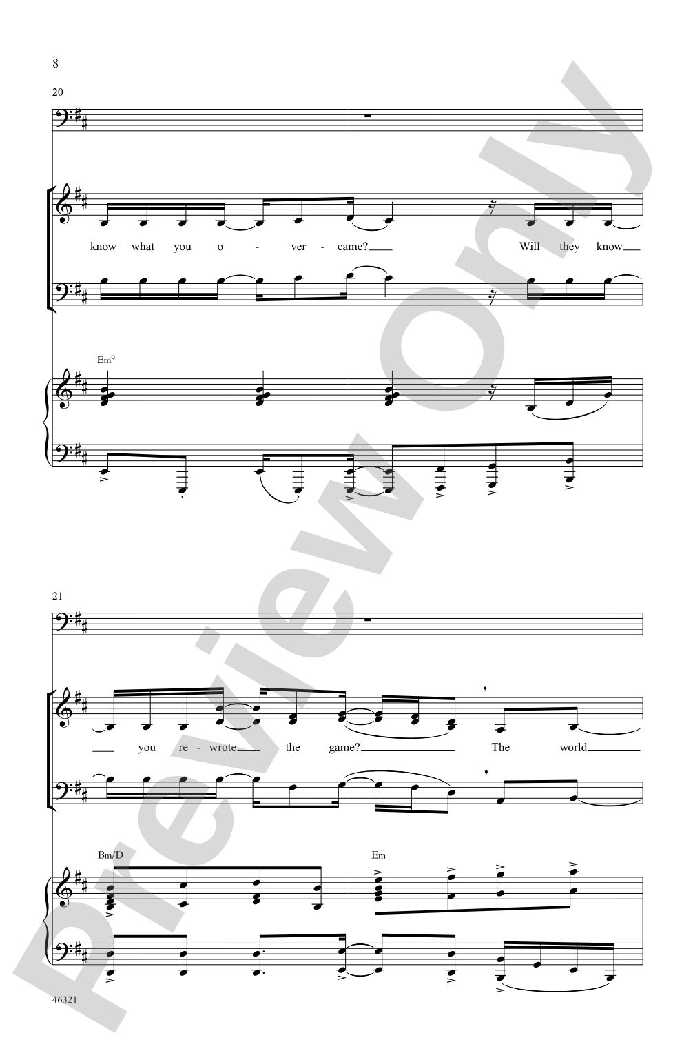 Hamilton: SAB Choral Octavo