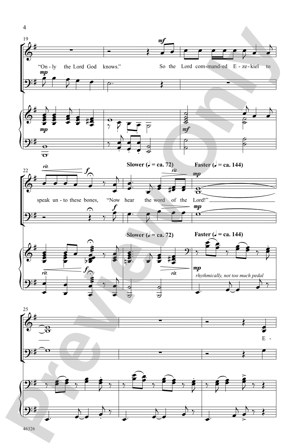 Dry Bones: SAB Choral Octavo