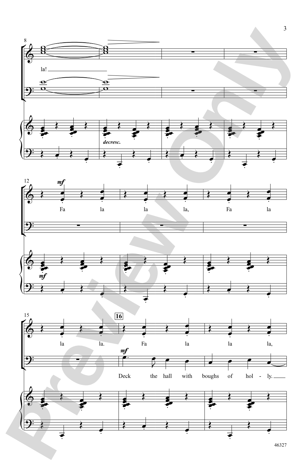 Deck the Hall: SATB Choral Octavo