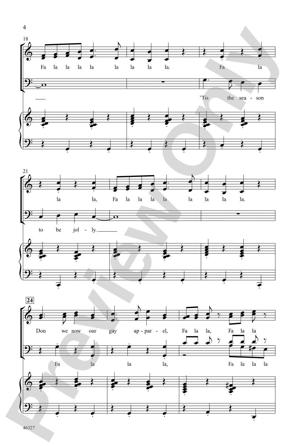 Deck the Hall: SATB Choral Octavo