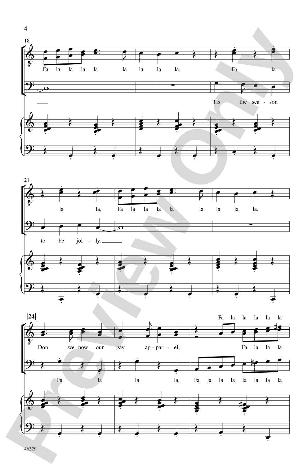 Deck the Hall: TTBB Choral Octavo