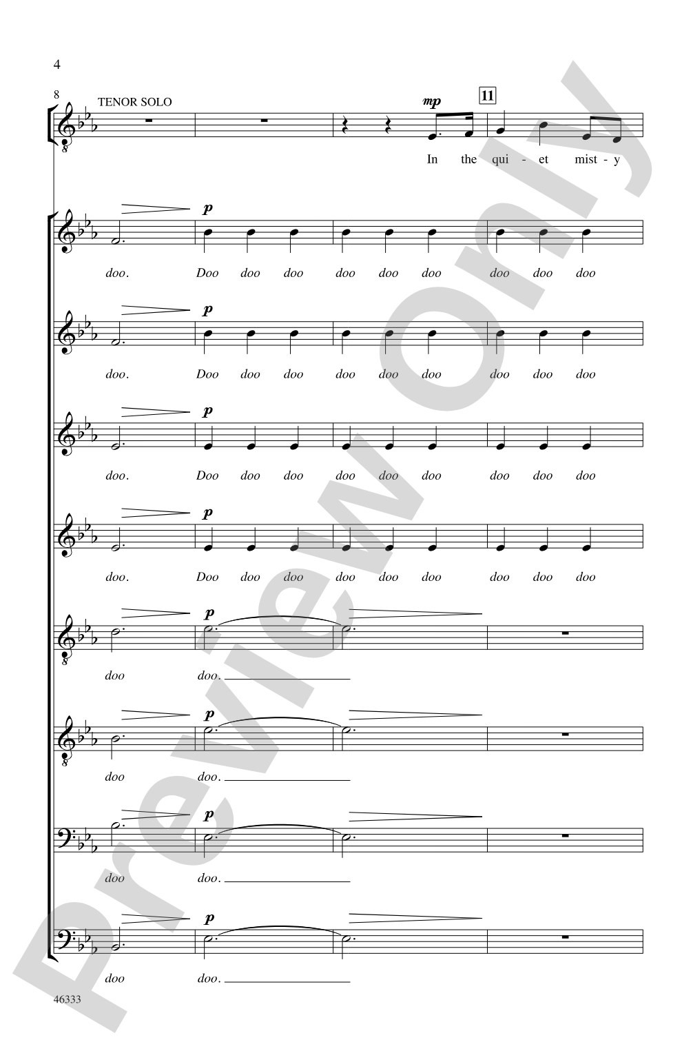 Homeward Bound: SSAATTBB, <i>a cappella</i> Choral Octavo