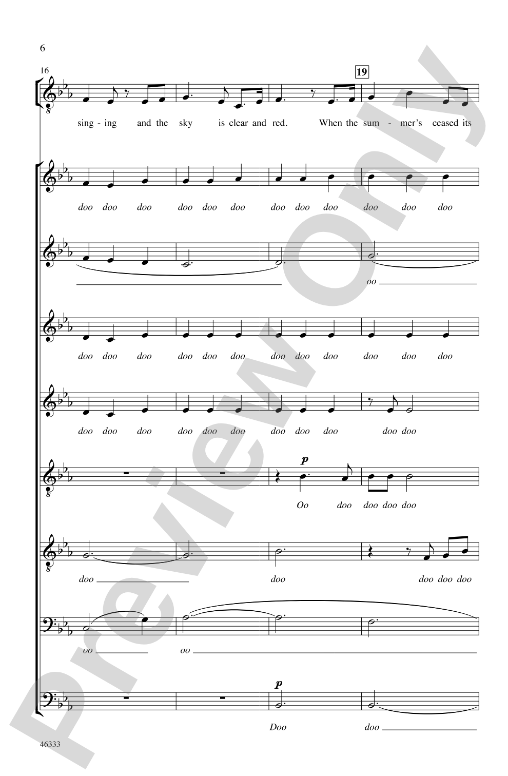 Homeward Bound: SSAATTBB, <i>a cappella</i> Choral Octavo