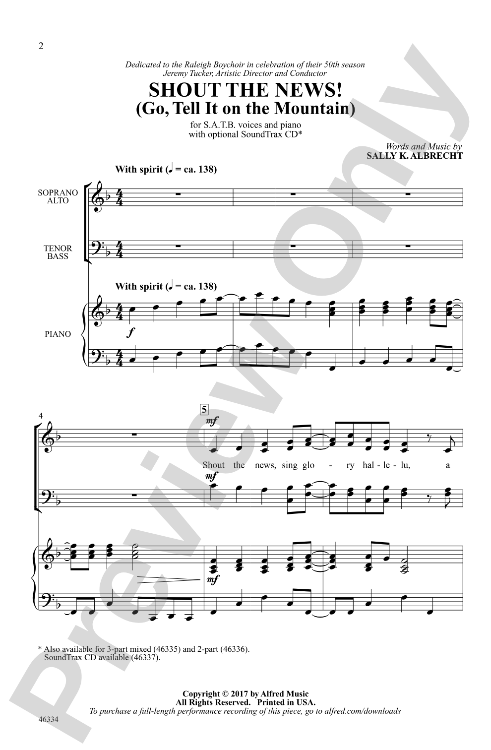 Shout the News!: SATB Choral Octavo