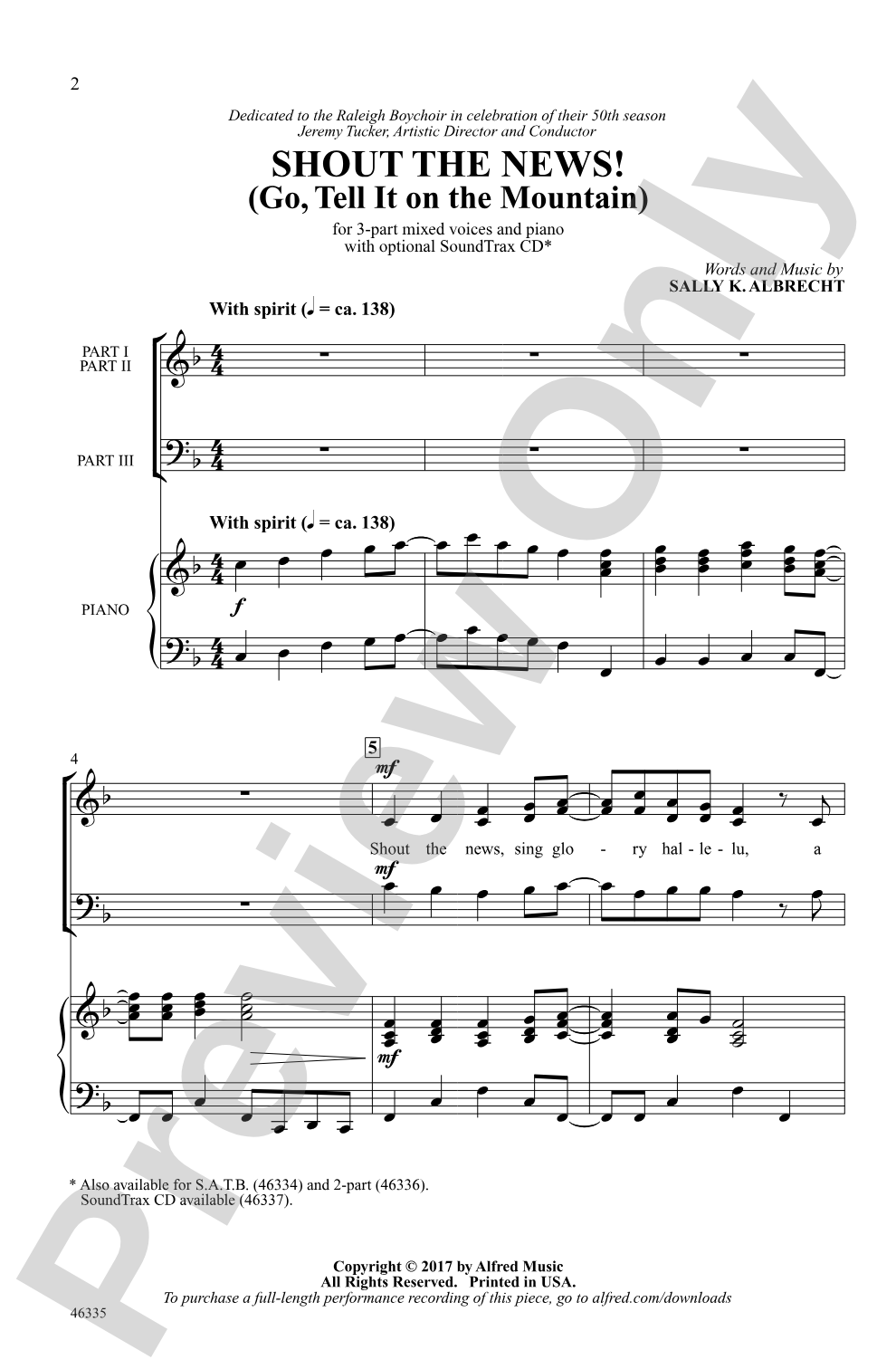 Shout the News!: 3-Part Mixed Choral Octavo