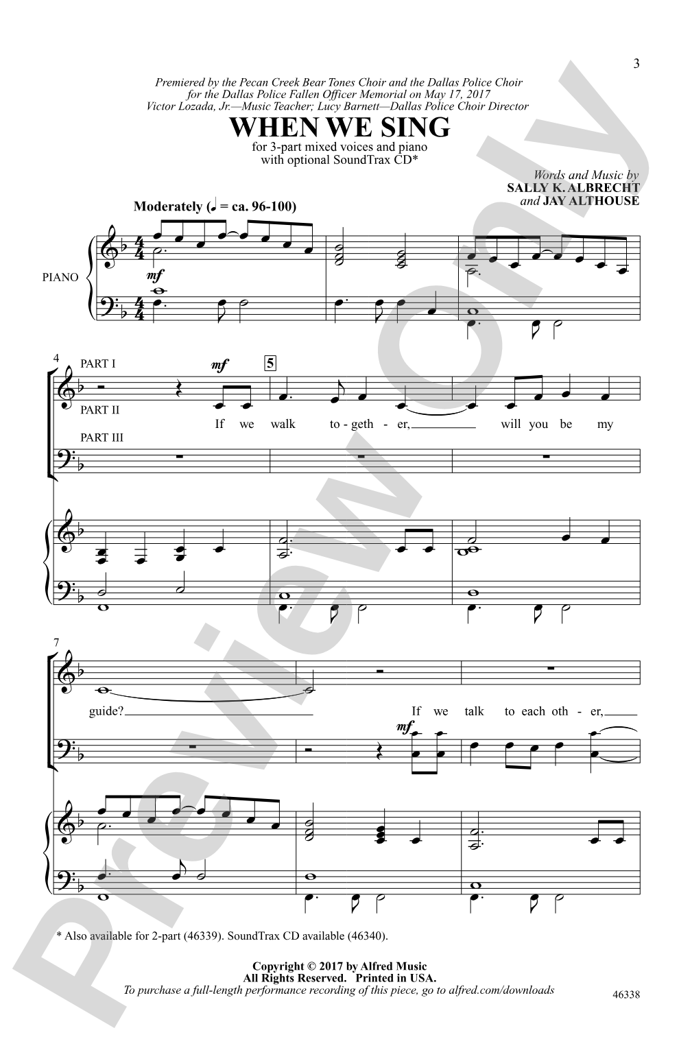 When We Sing: 3-Part Mixed Choral Octavo