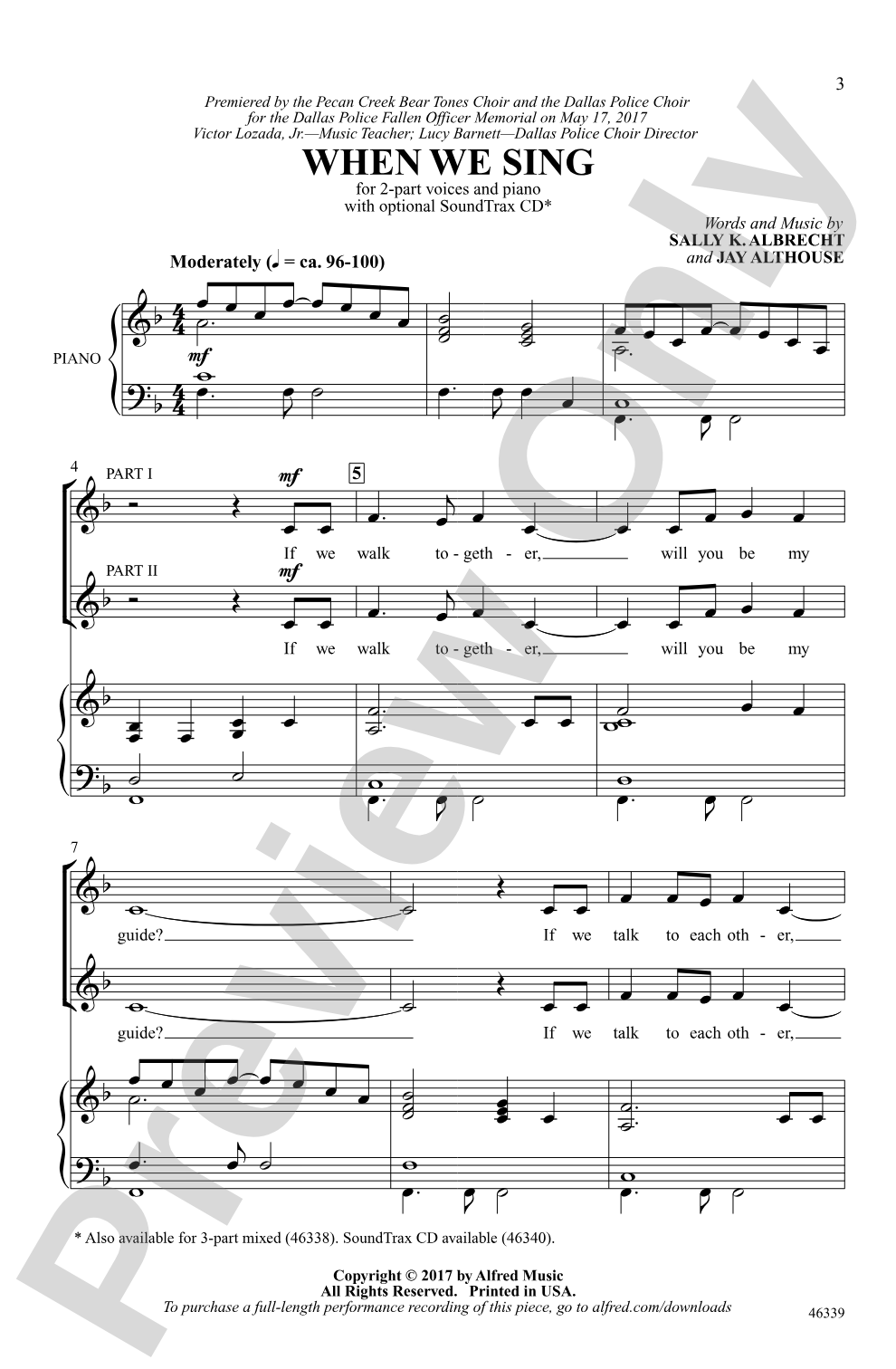 When We Sing: 2-Part Choral Octavo