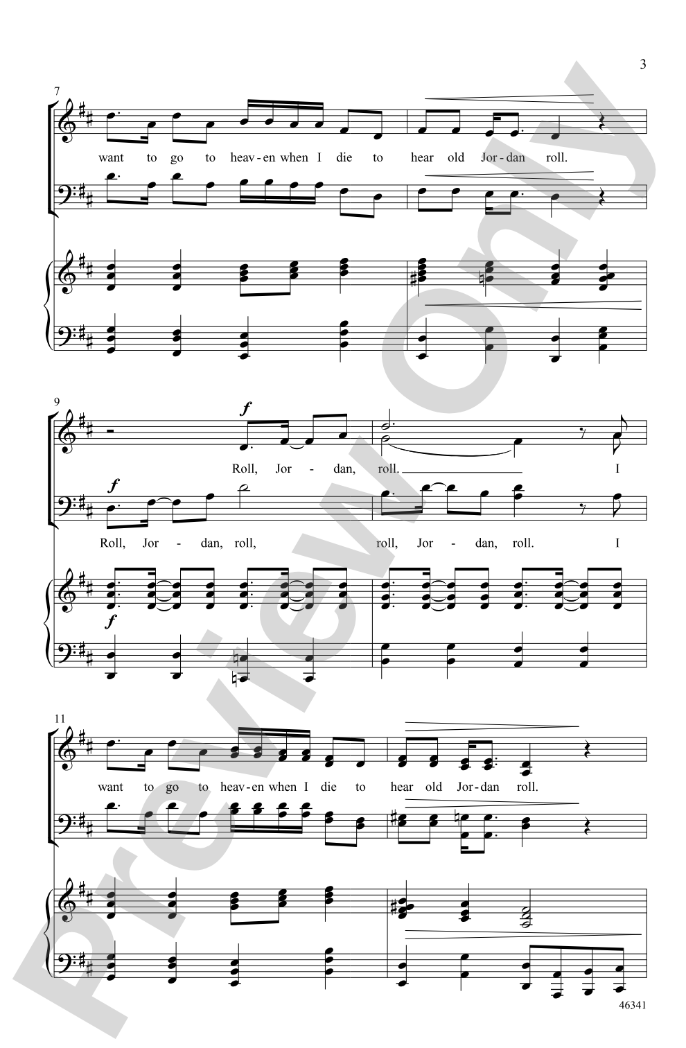Roll, Jordan, Roll: SATB Choral Octavo