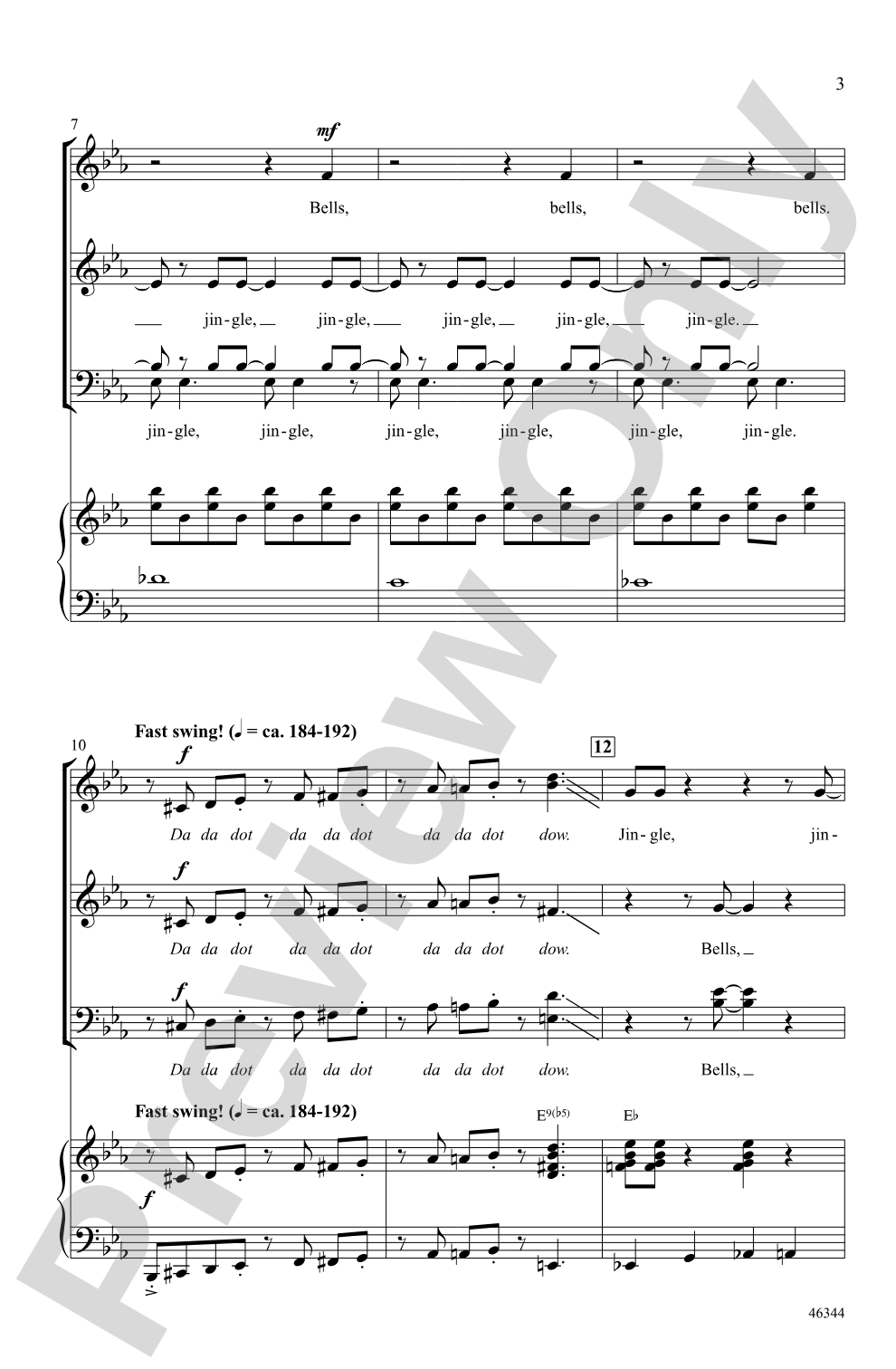 Jingle Bells: SATB Choral Octavo
