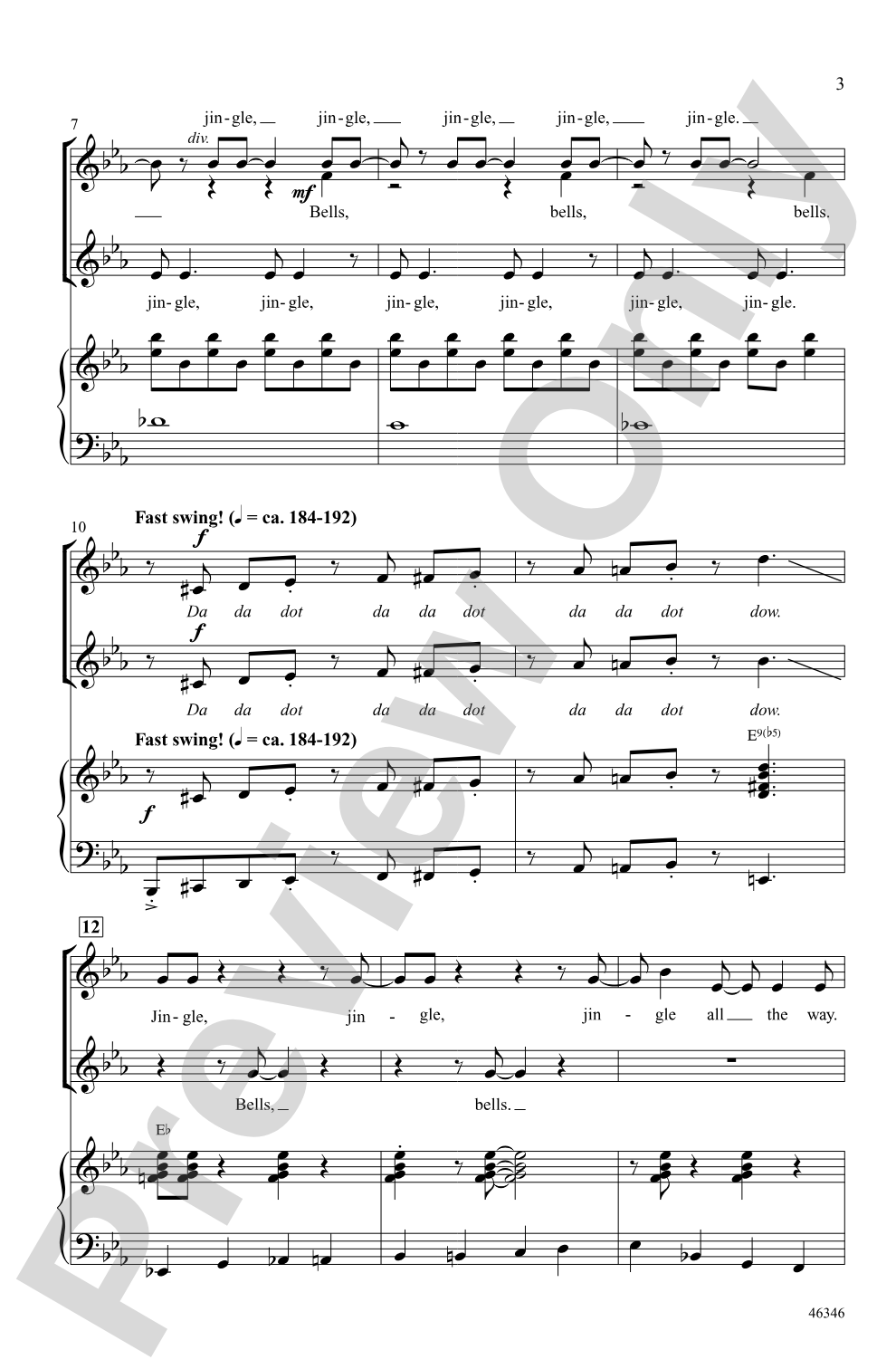 Jingle Bells: 2-Part Choral Octavo