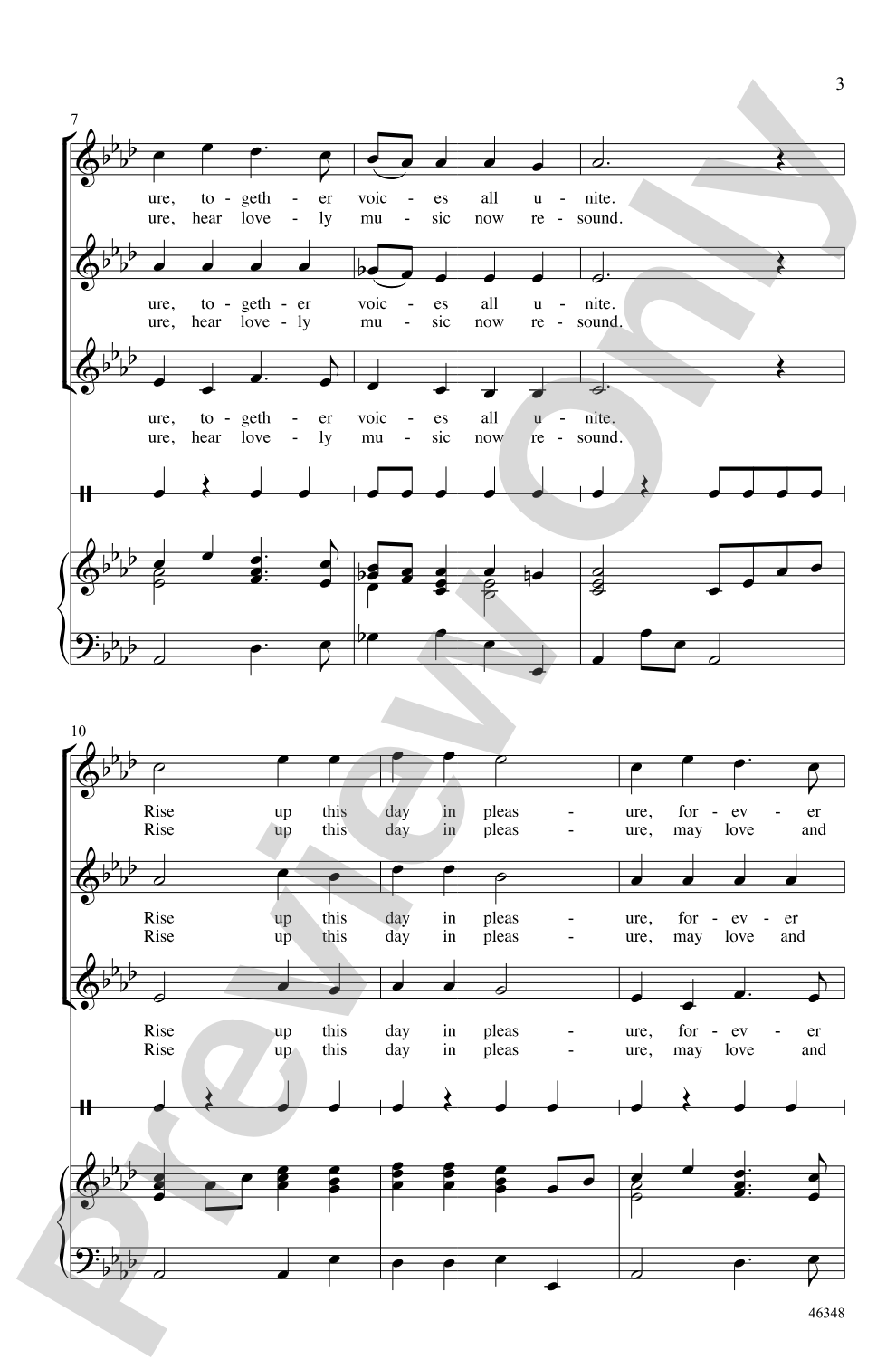 Rise Up in Merry Measure: SSA Choral Octavo