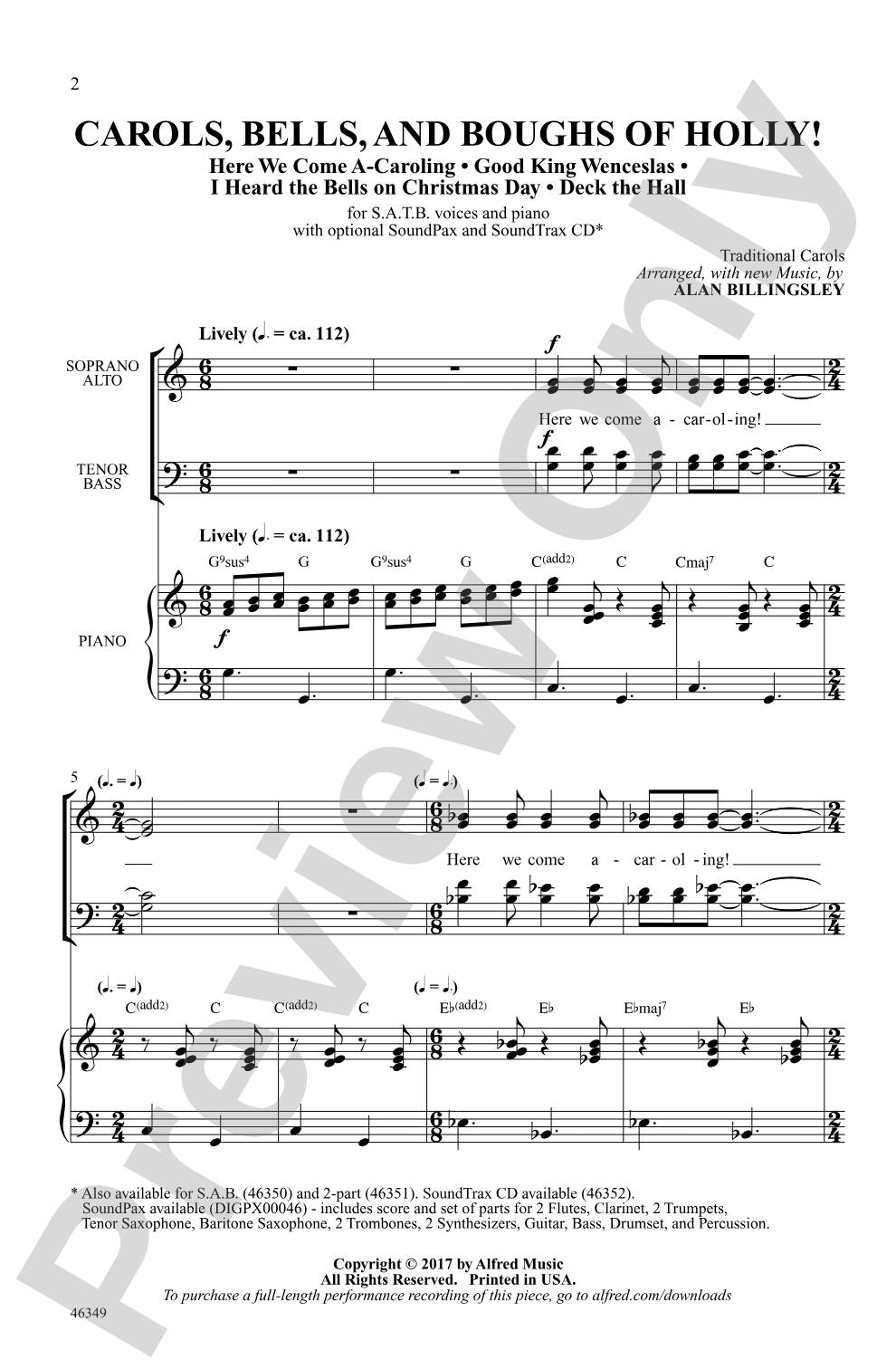 Carols, Bells, and Boughs of Holly!: SATB Choral Octavo