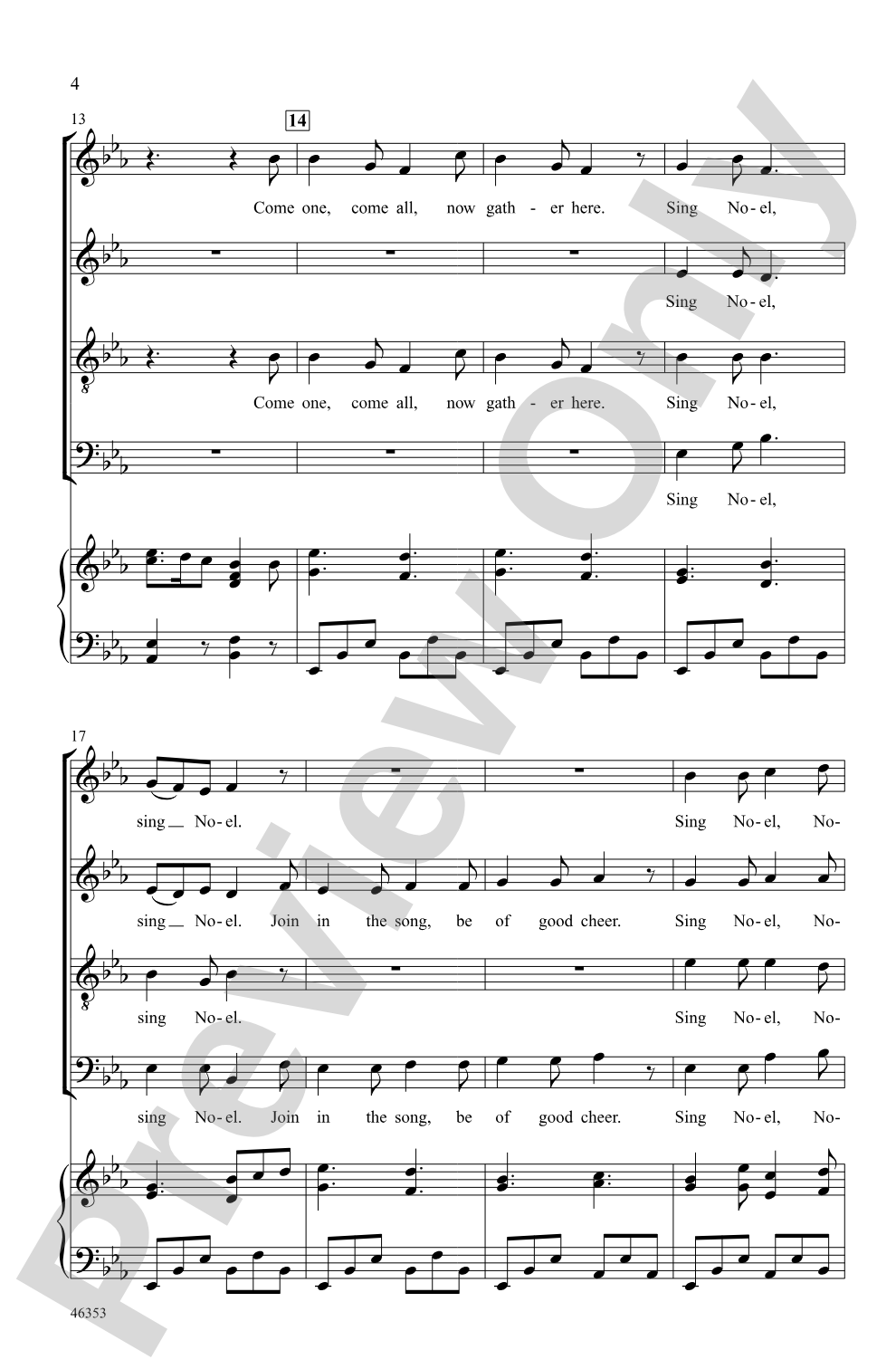 A Winter Noel: SATB Choral Octavo