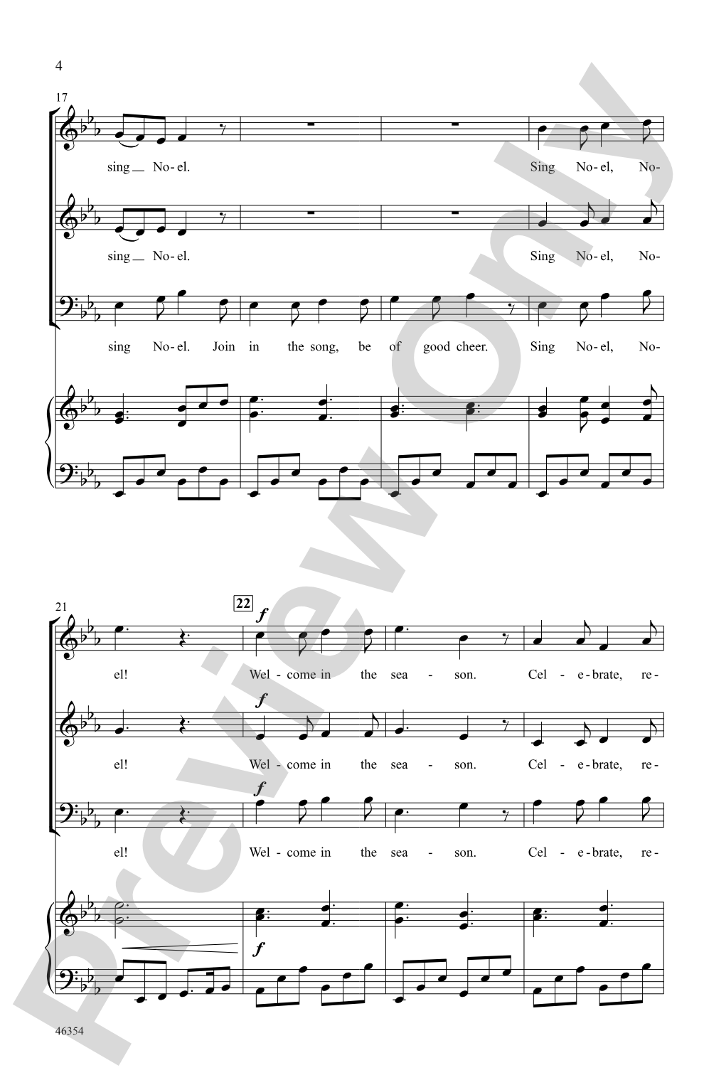 A Winter Noel: SAB Choral Octavo