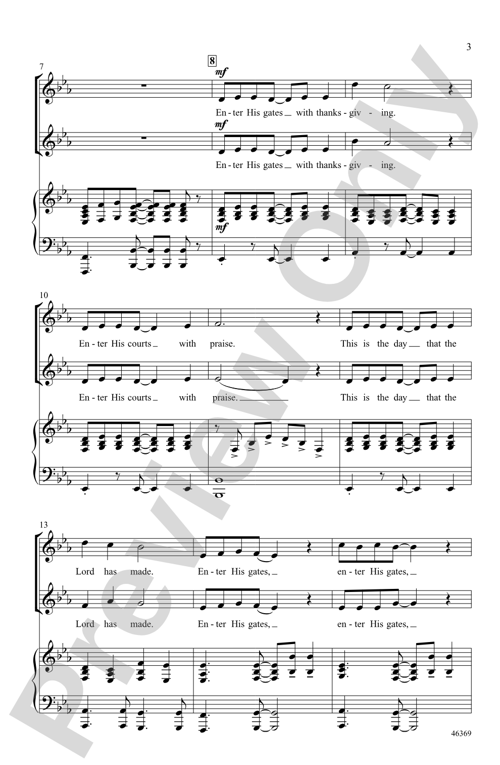 A Psalm: 2-Part Choral Octavo