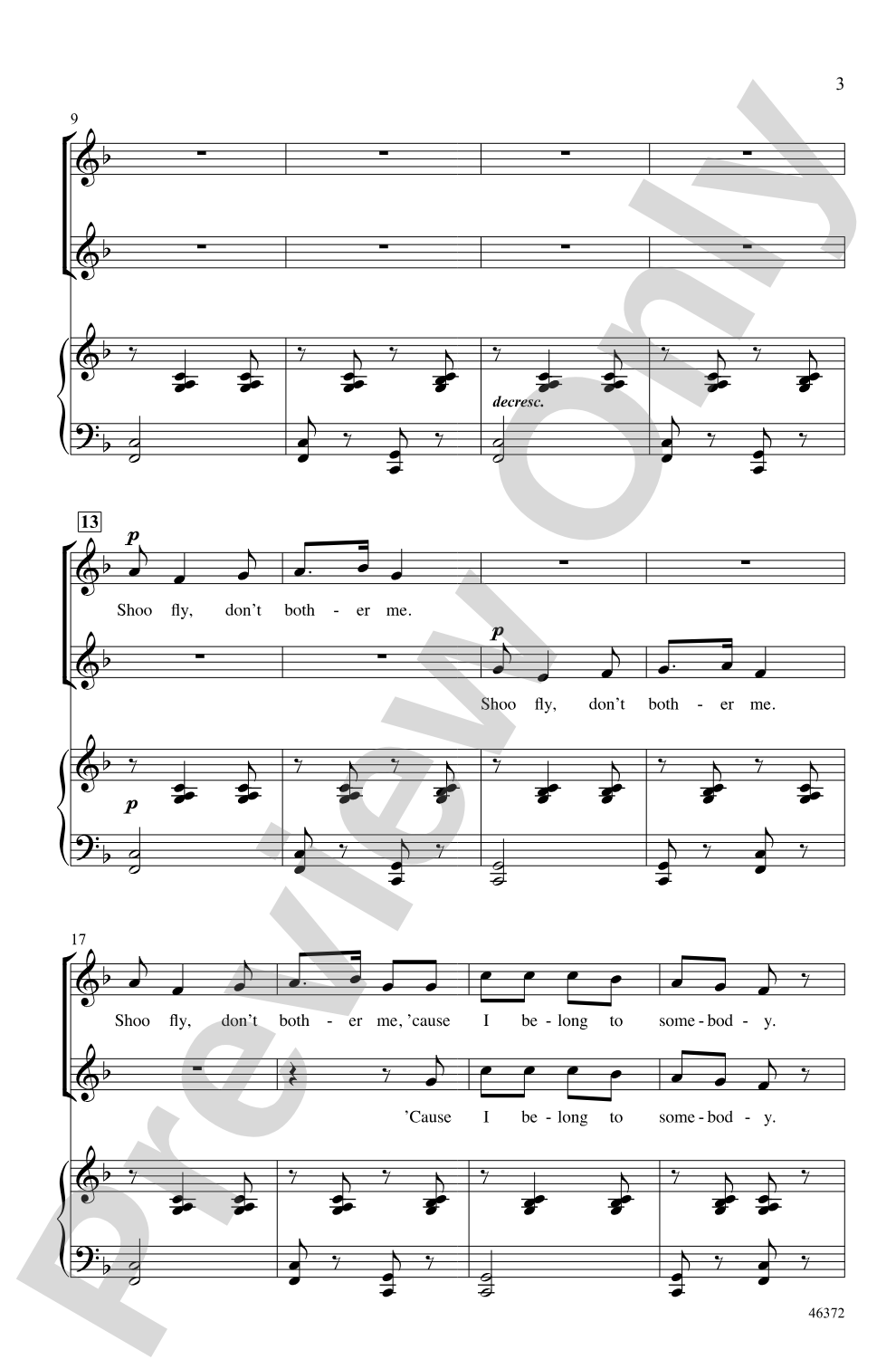 Shoo Fly!: 2-Part Choral Octavo