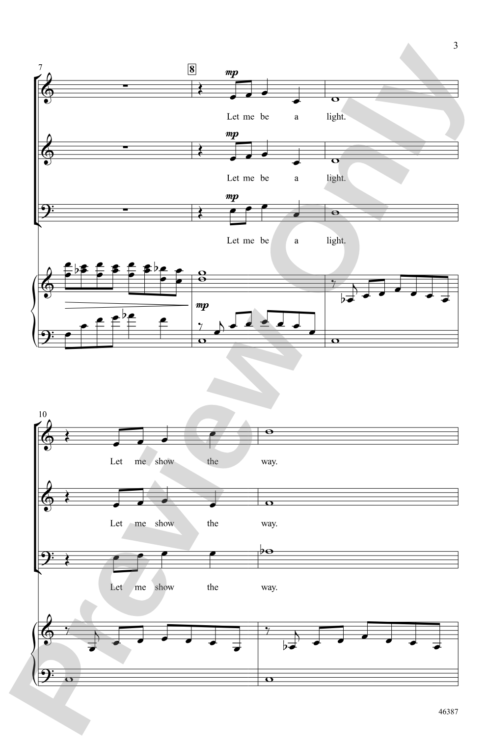 The Lighthouse: SAB Choral Octavo