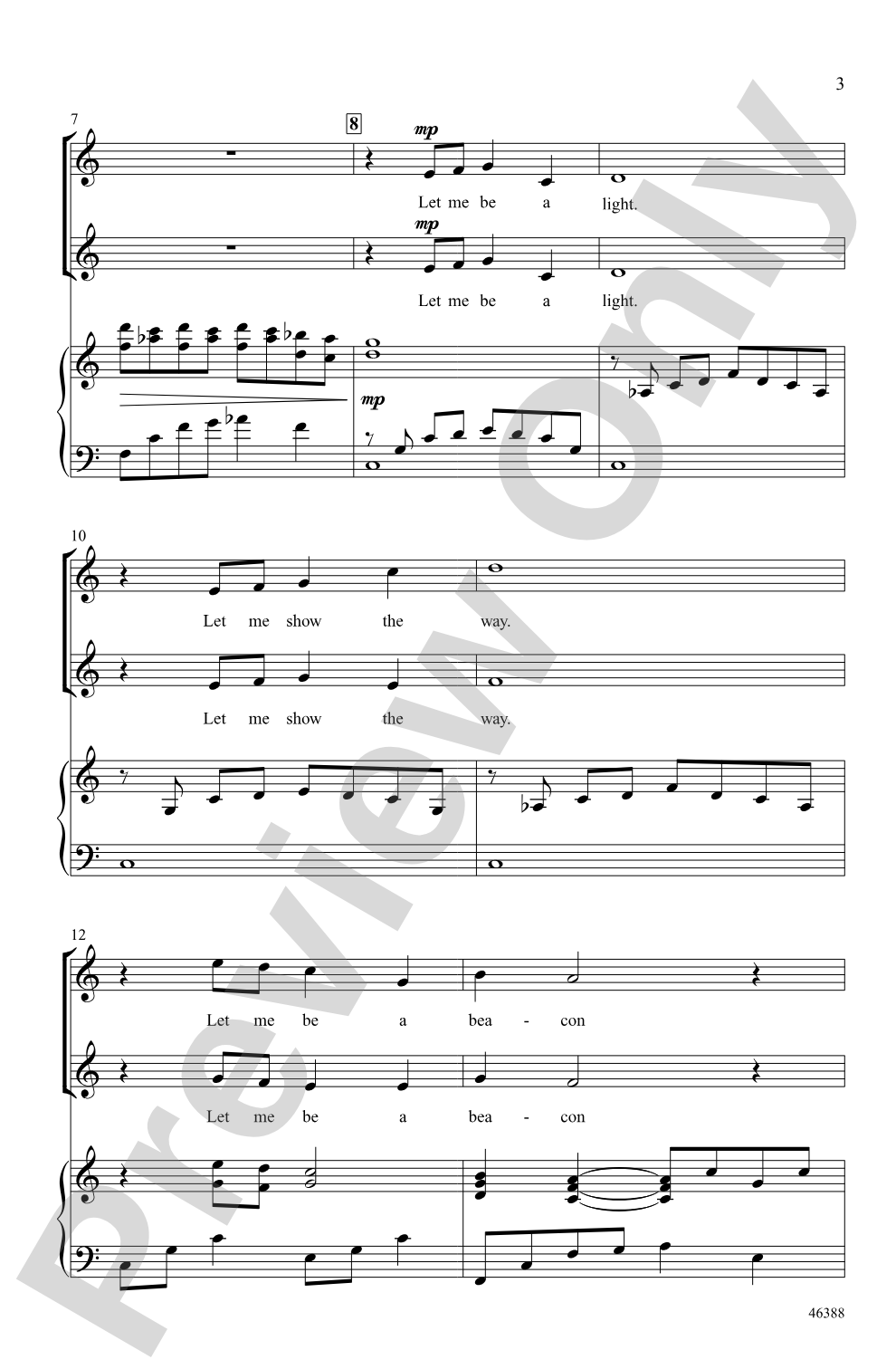The Lighthouse: 2-Part Choral Octavo