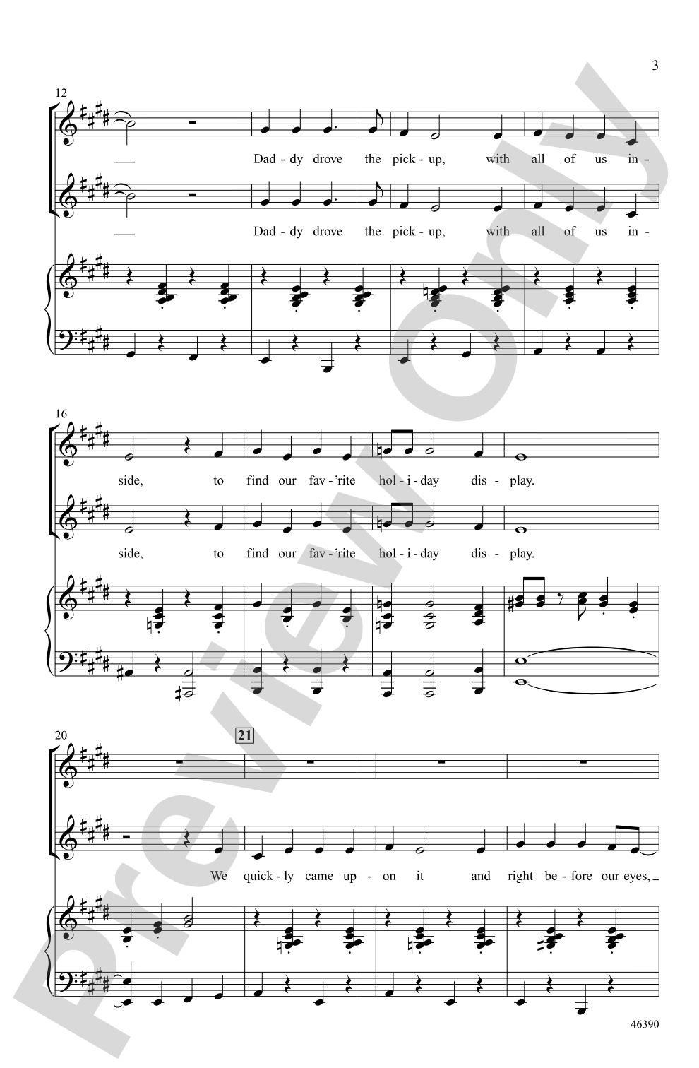 The Biggest Brightest Holiday Lights!: 2-Part Choral Octavo