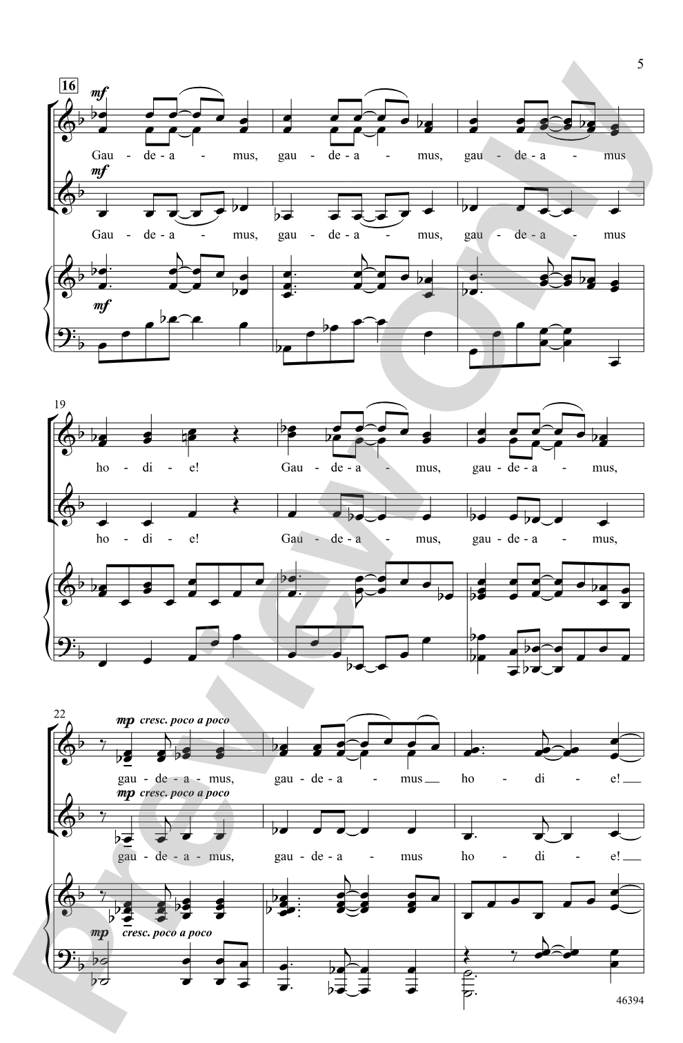 Jubilate, Exsultate!: SSA Choral Octavo