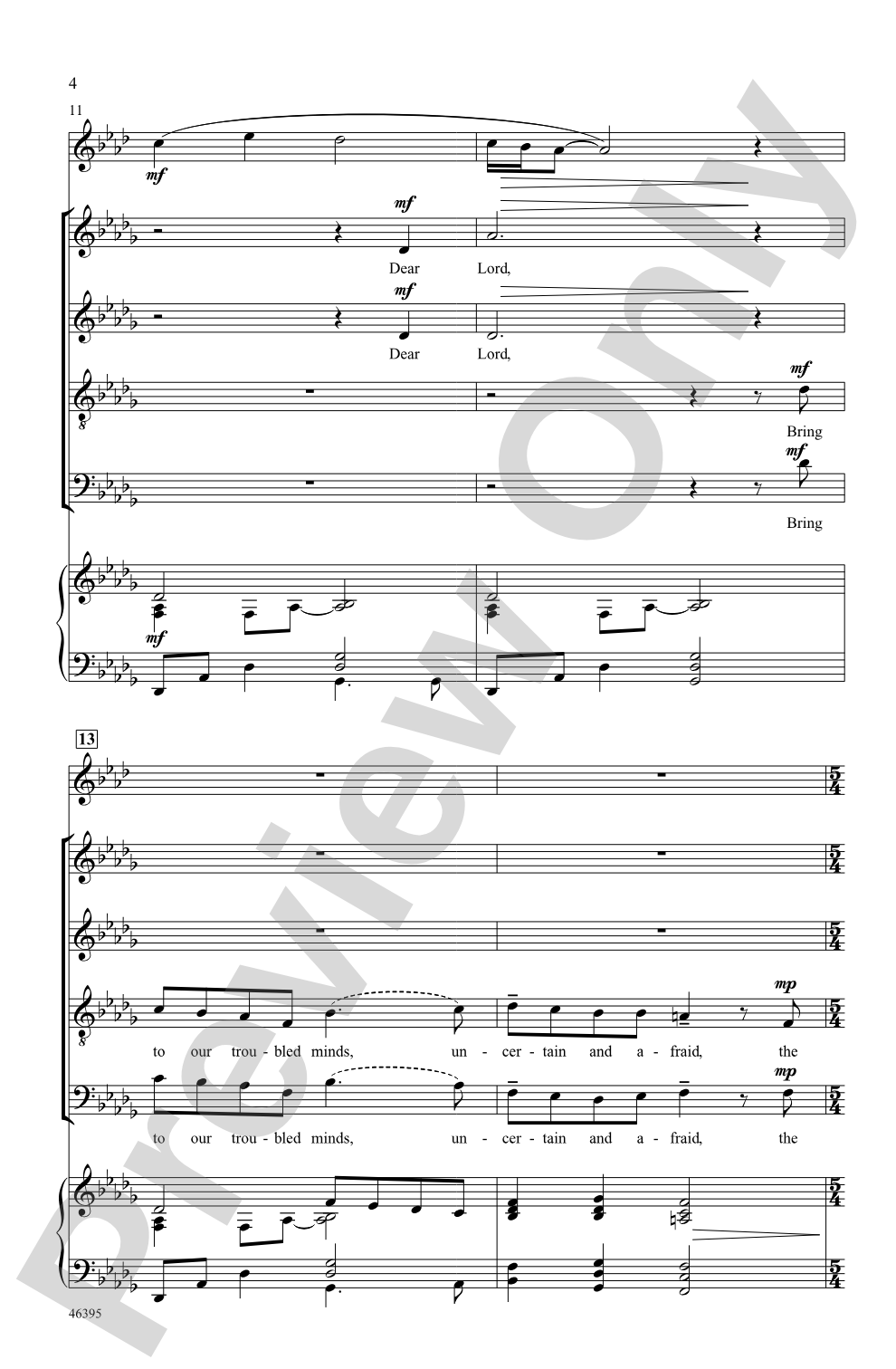 Prayer of Peace: SATB Choral Octavo