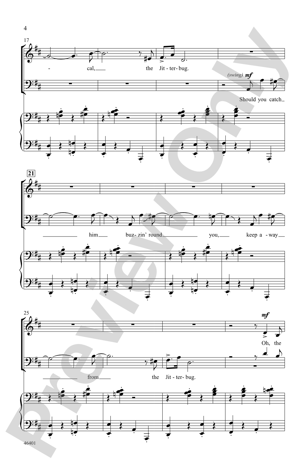 Jitterbug: SATB Choral Octavo