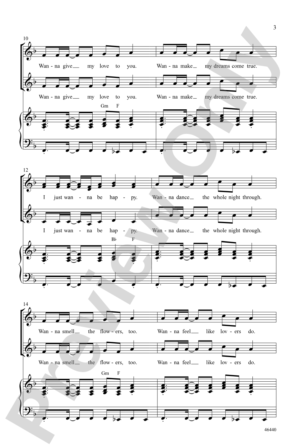 I Just Wanna Be Happy: SSA Choral Octavo