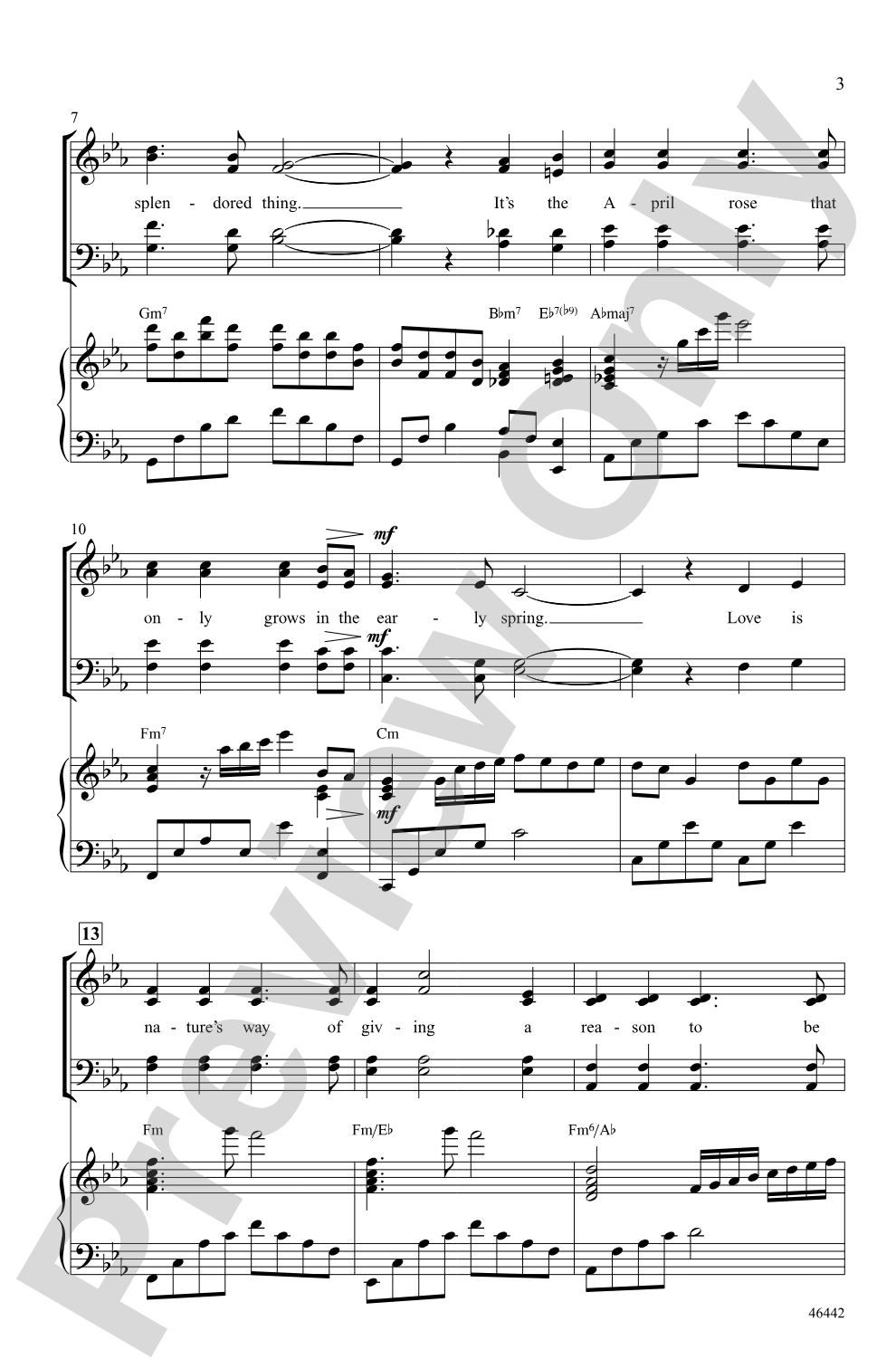Love Is a Many Splendored Thing: SATB Choral Octavo