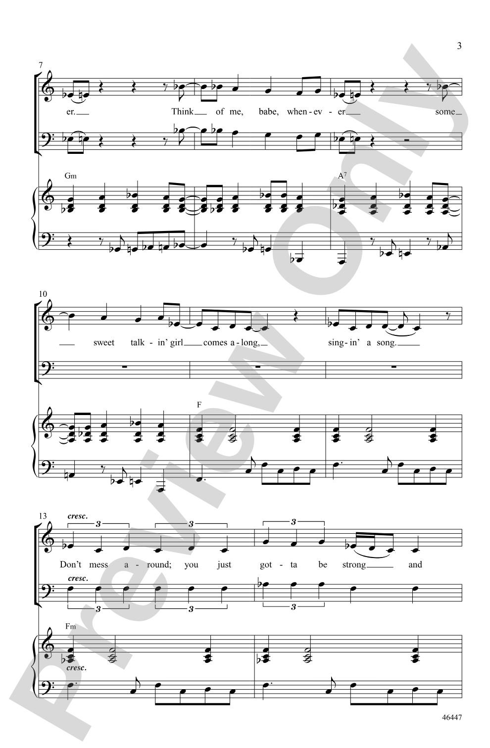 Love Will Keep Us Together: SAB Choral Octavo