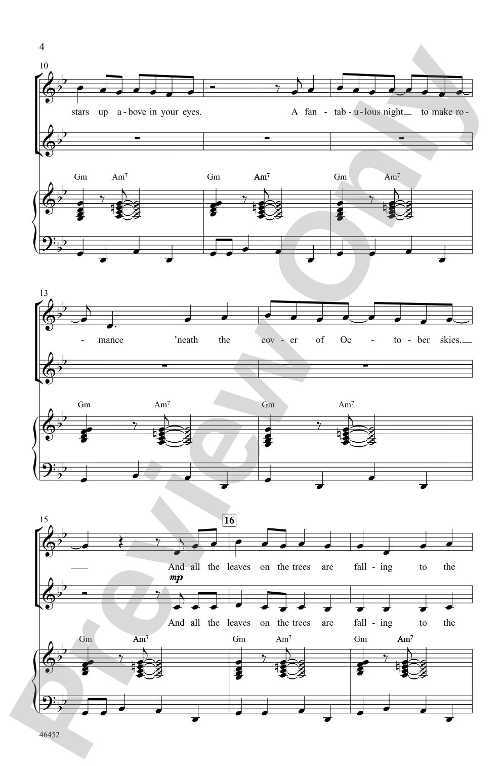 Moondance: SSA Choral Octavo