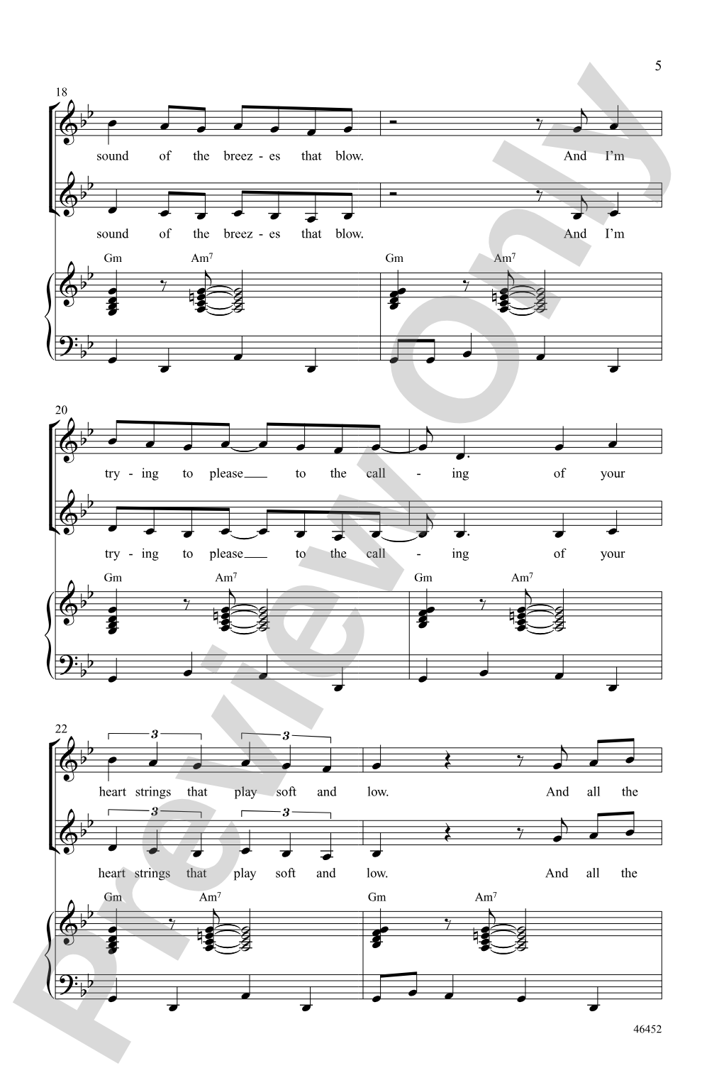 Moondance: SSA Choral Octavo