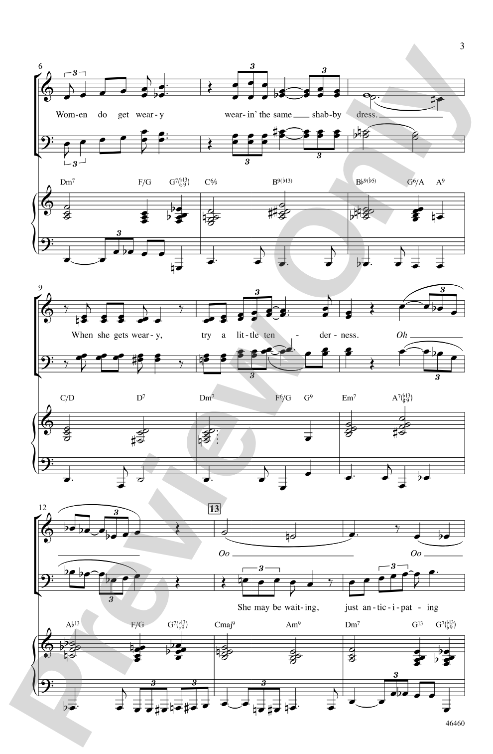 Try a Little Tenderness: SATB Choral Octavo