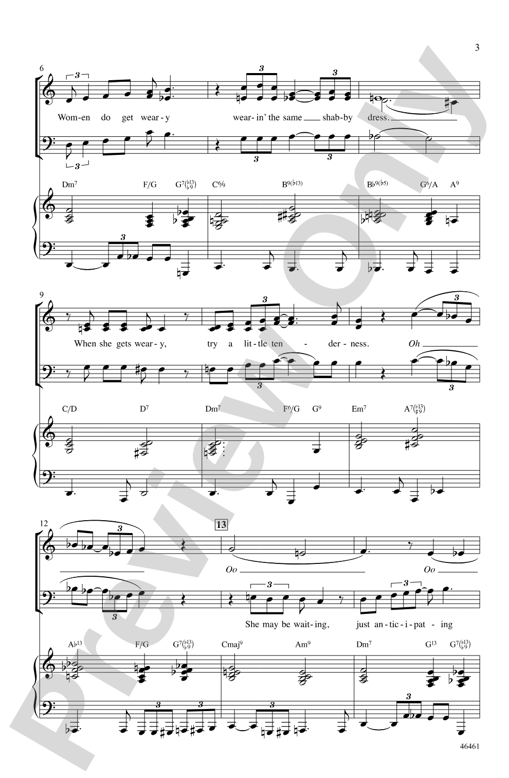 Try a Little Tenderness: SAB Choral Octavo
