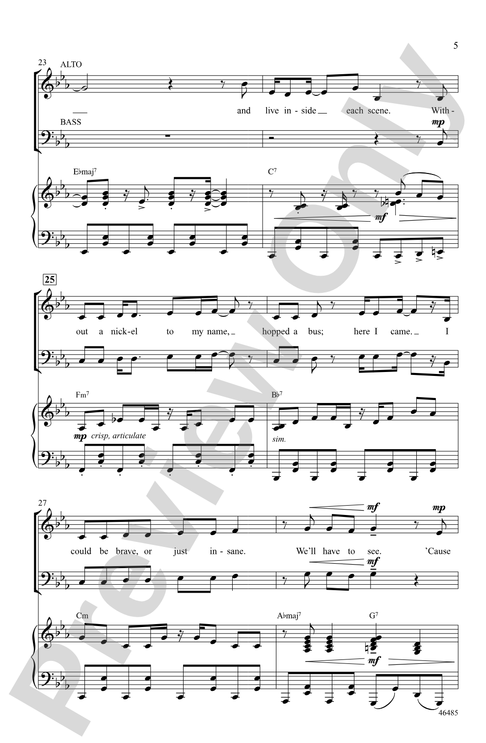 Another Day of Sun: SATB Choral Octavo